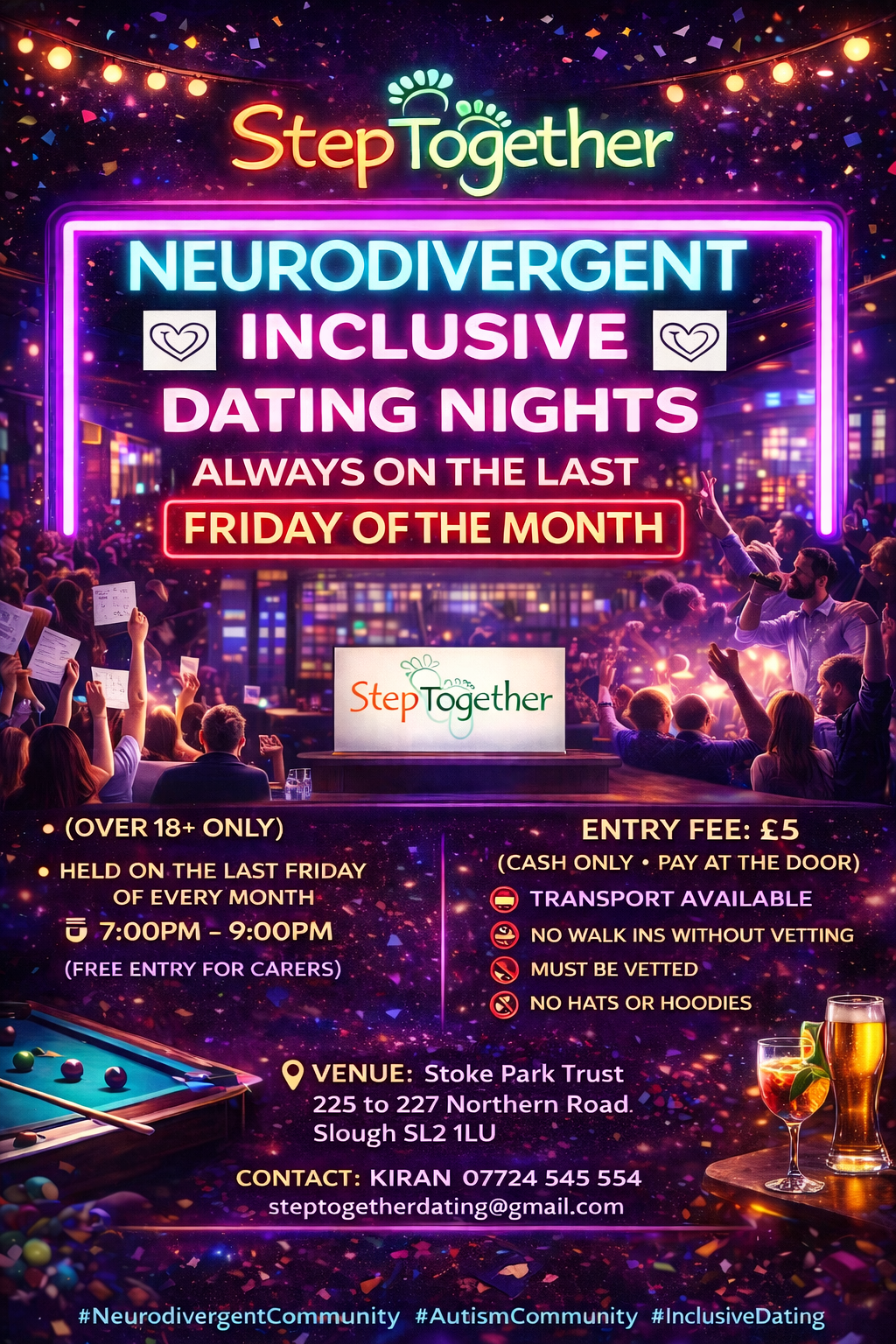 Step Together Neurodivergent Inclusive Dating Nights